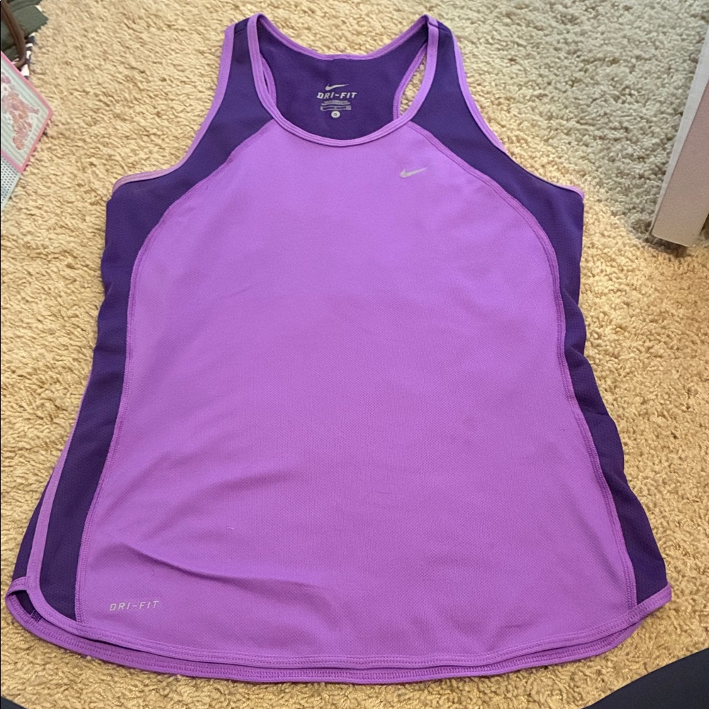 Nike Purple Dri-FIT Athletic Tank (size small)